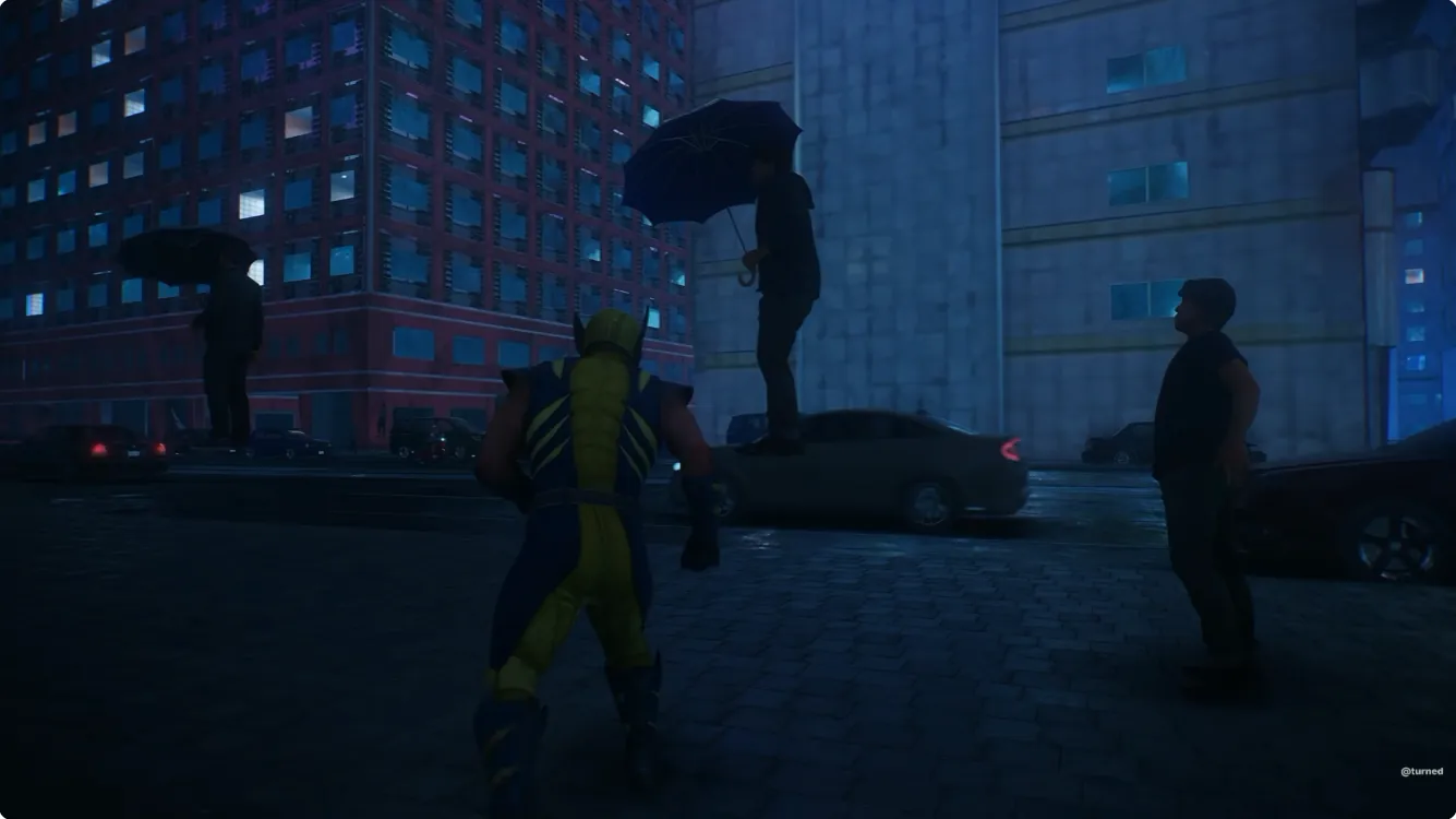 Глюк в Marvel's Wolverine позволяет игроку покинуть карту, обнажая парящих NPC и проезжающие сквозь стены машины