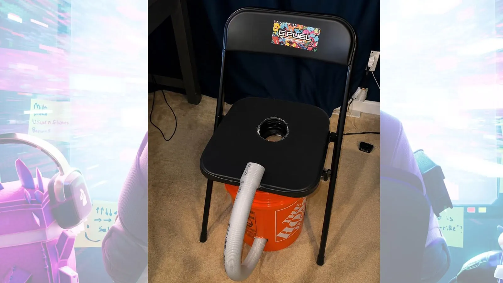 Скандальный 'Fortnite Battle Bucket' туалетный стул снова всплыл на Facebook Marketplace за 500 долларов