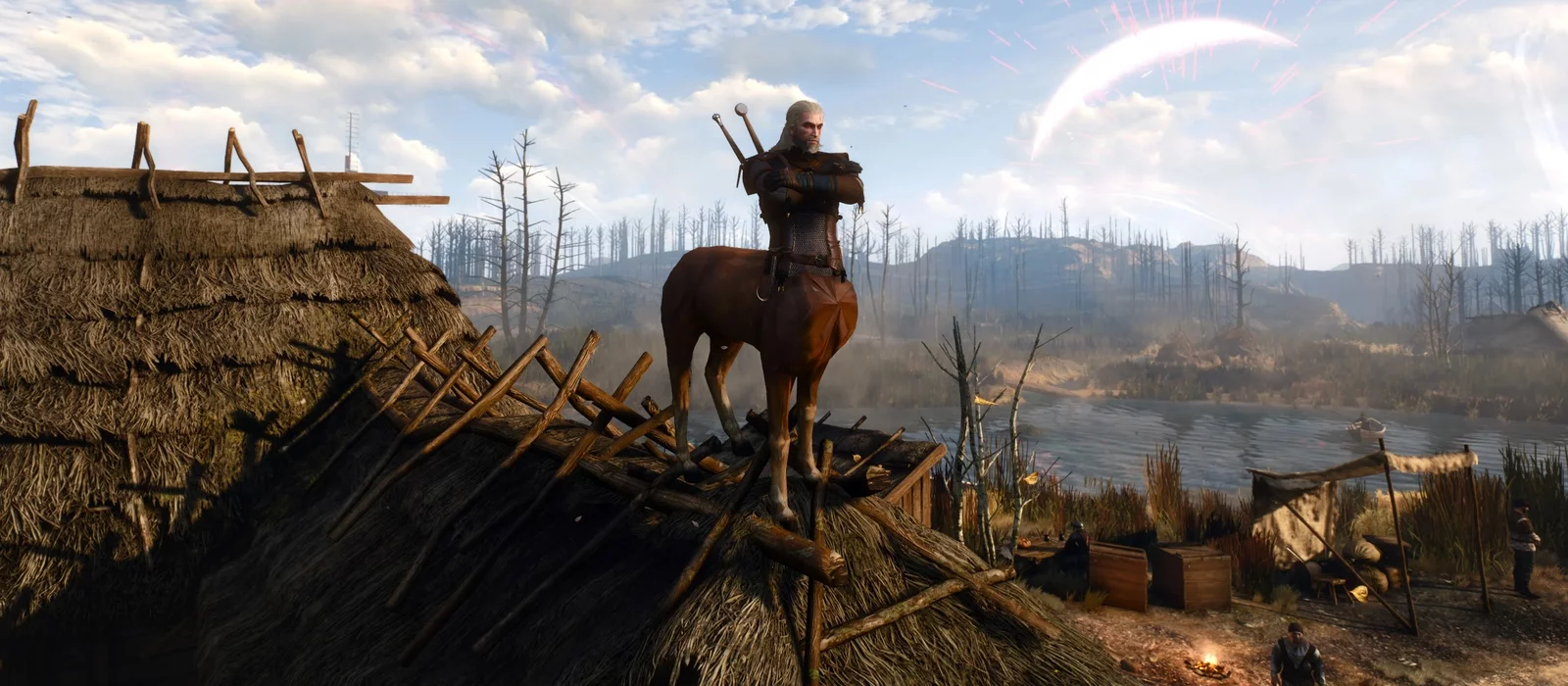 Вызов принят: CDPR отправила моддеру рисунок с Геральтом-кентавром — тот сразу добавил его в The Witcher 3