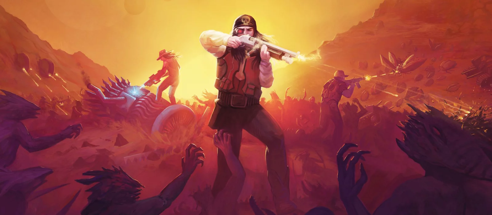 На PC и Switch вышел шутер про космических наёмников, напоминающий Alien Shooter. В Steam у игры уже высокий рейтинг